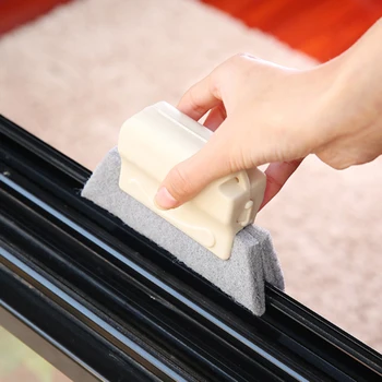 Çok fonksiyonlu Pencere Yuvası Temizleme Fırçası Dolap Çekmece İçi Boş Köşe Toz Sökücü Fırça Kullanımı Kolay Tutmak için Uygun Dayanıklı  3