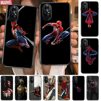 Örümcek adam duvar kağıdı Temizle telefon kılıfı İçin Huawei Onur 20 10 9 8A 7 5T X Pro Lite 5G Siyah Etui Coque Hoesjes Komik Moda tasarım  5